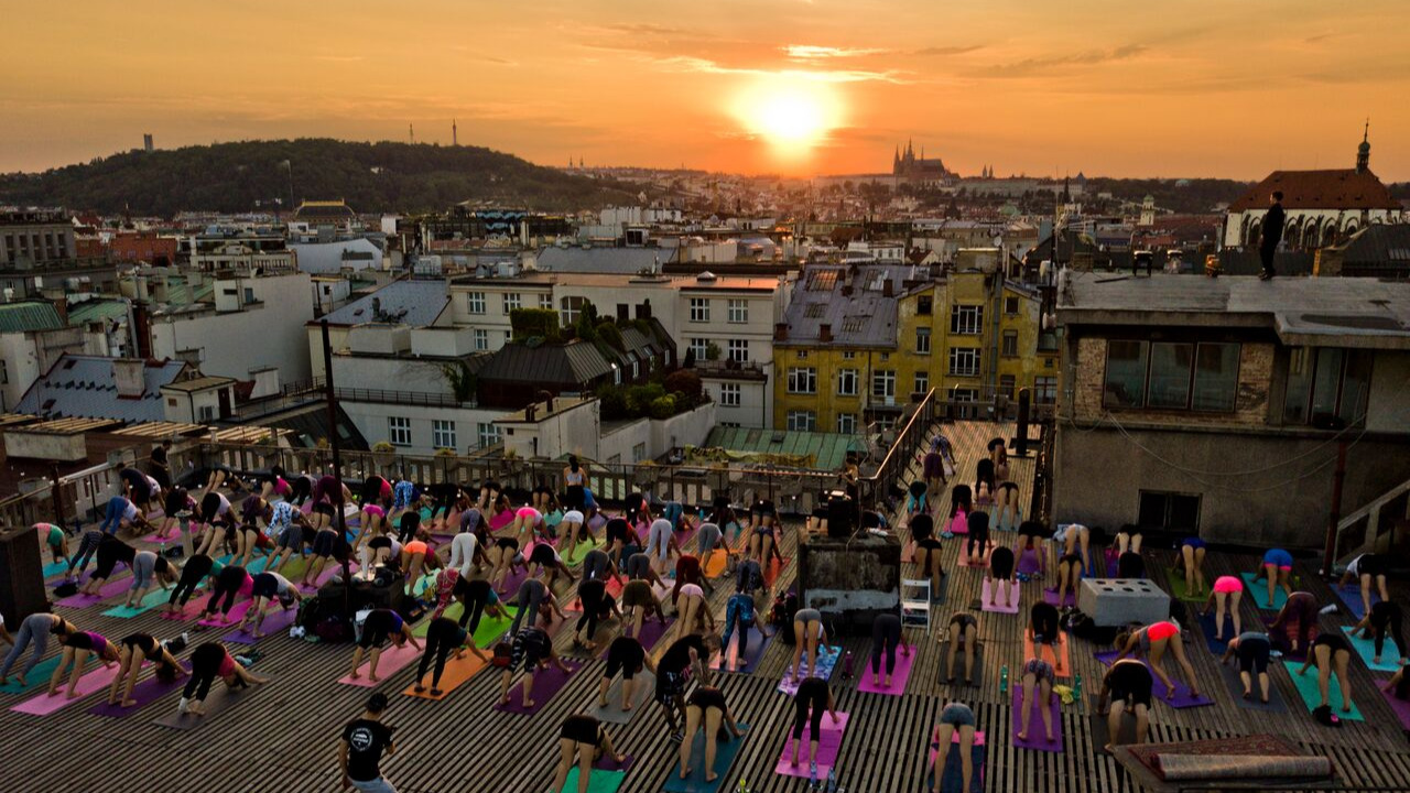 Photography 1 of project Yoga on the Lucerna Rooftop